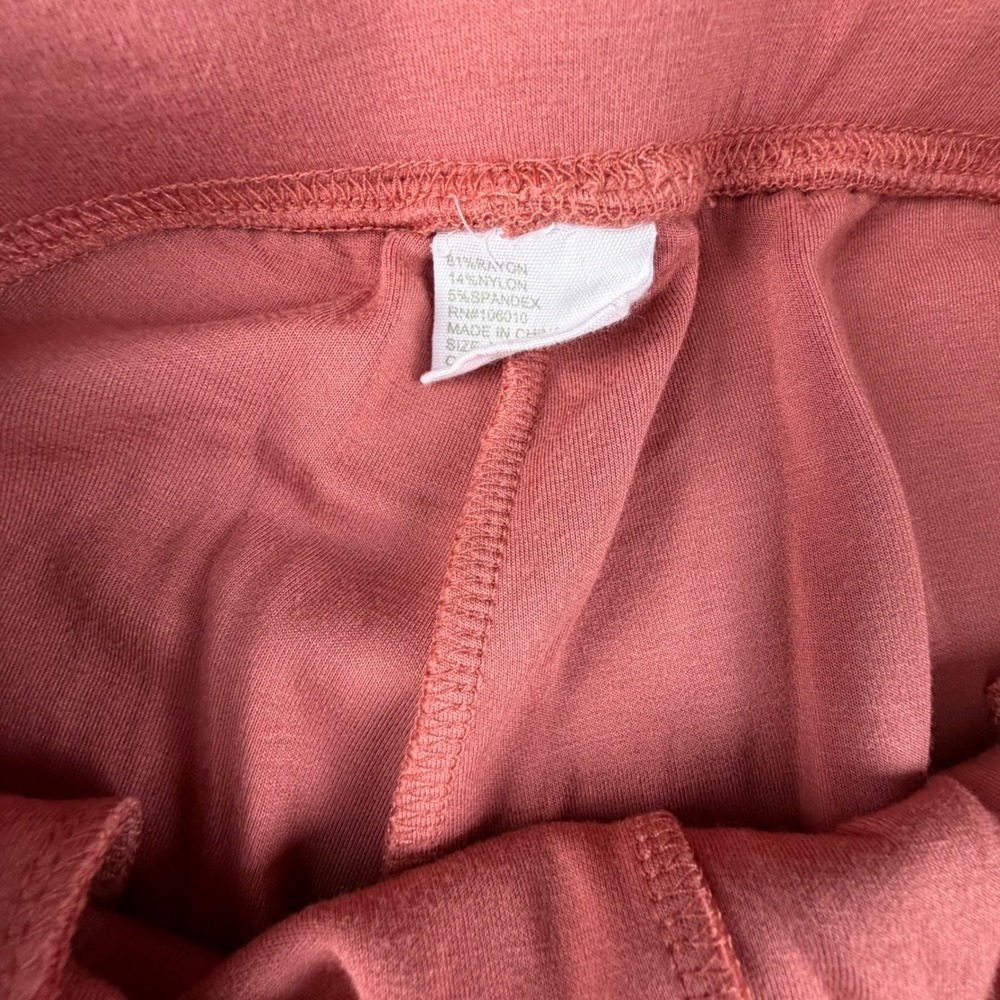 Softies Lounge Set Hoodie Jogger Women Medium Pink Solid Knit 2 Piece Loungewear - Picture 9 of 9